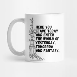 Tomorrowland Astro Orbiter Famous Quote Orlando Florida Mug